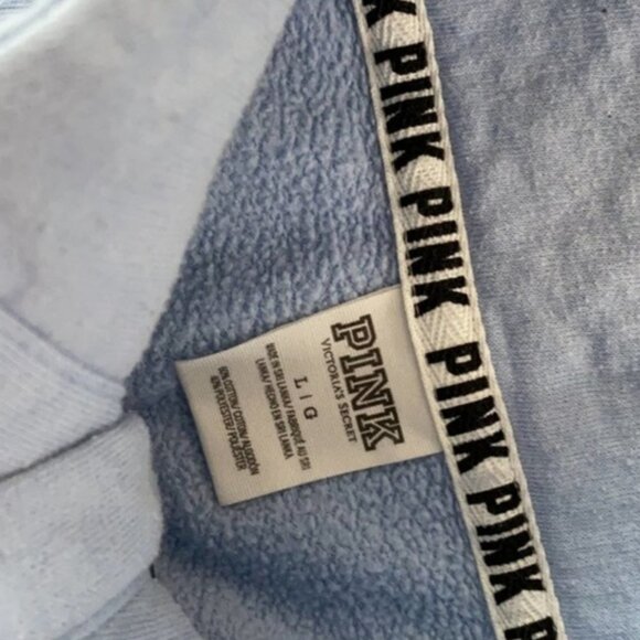 VS PINK 💕 Varsity Style Sweatshirt Sz L - Picture 4 of 6